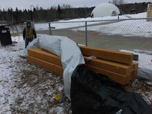 Pre-stained Douglas Fir Heavy Timber